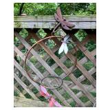 Iron pot holder w dragonflies