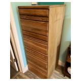 4-drawer oak file cabinet
