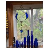 Cobalt glass bottles