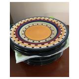 8 stoneware dinner plates