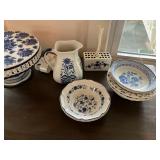 Blue & white dishes