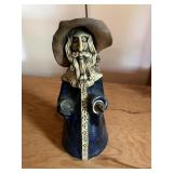 Pottery sorcerer candlestick