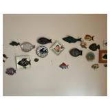 Signed studio pottery fish