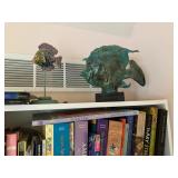 Pottery fish sculpture