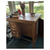 Antique drafting table w drawers