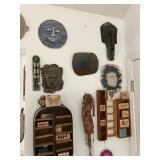 Pottery faces, mixed media art