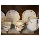 Halls "Autumn Leaf" sugar and creamer