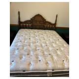 Queen size bed with newer mattresses