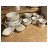 Set of Corelle "Old Town Blue"