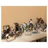 Collection of Norman Rockwell figurines