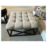 Large tufted ottoman