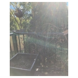 Wrought iron yard art