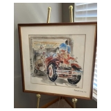 Signed, framed art print