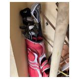 Set of golf clubs