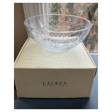 Ralph Lauren cut crystal 11" bowl