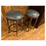 Ethan Allen stools w swivel seats