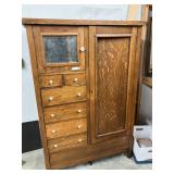 Oak chifforobe