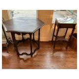 Antique hexagon table, 1930