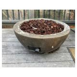 Bond red ember gas fire bowl