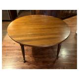 Antique walnut table 50" diameter