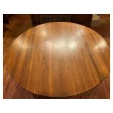 Top on antique walnut table