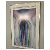 Framed poster