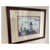 Framed Buckley Moss print
