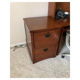 2-drawer wooden file cabinet