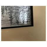 Signature on etching