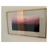 Framed signed Robert Lyons print 