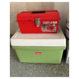 Coleman cooler, tackle box