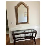 Hall table w glass top
