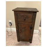 Narrow pine cabinet