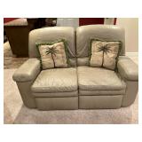La-Z-Boy leather reclining loveseat