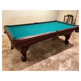Am. Heritage billiards table w leather pockets