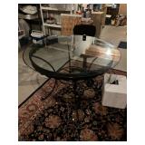 Patio table w glass top