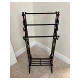 Wrought iron towel rack