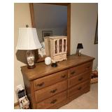 small dresser w mirror and 6 drawers
