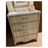 French provincial 4 drawer chest