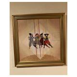 Signed Farra Acrobats print