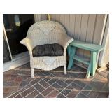 Sturdy wicker chair