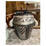 LArge brass pot