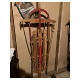 One of two antique sleds