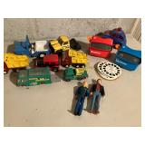 Tonka toy cars, trucks