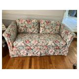 Loveseat w floral upholstery