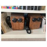Two Kellogg crank telephones