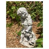 Resin girl statue