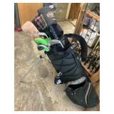 Set of golf clubs