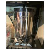 Chrome coffee maker