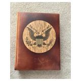 Leather bound The Graphic Story of American Presidents